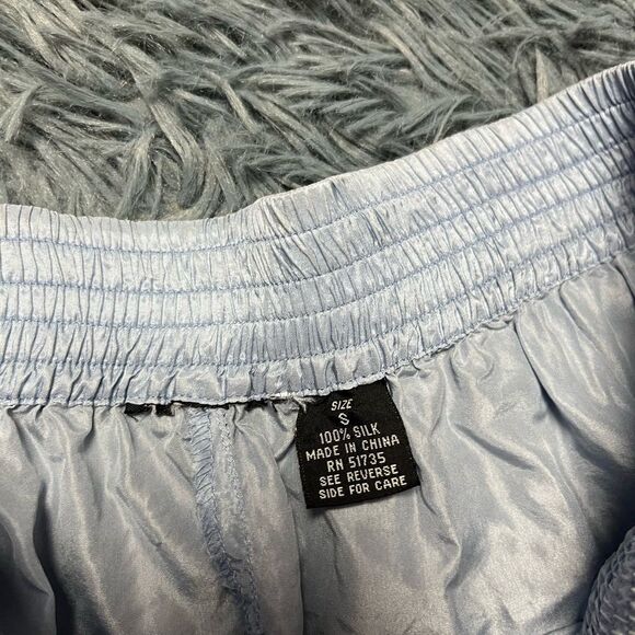 Vintage Blue Silk Pull on Pants Size S - Picture 2 of 4